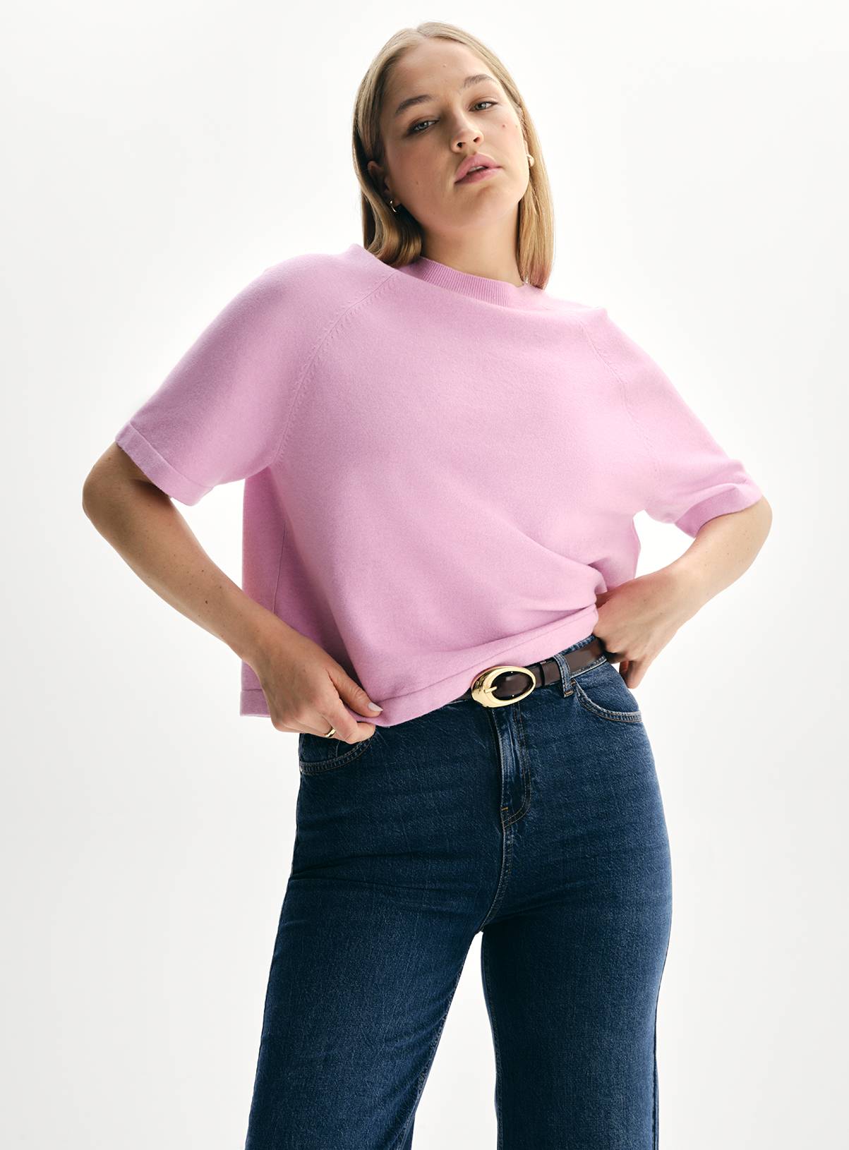 Bright Pink Knitted T-Shirt 10 - Image 1